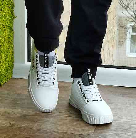 Кросівки NASA Shuttle Білі Кеди Ванс Жіночі Шкіряні (розміри: 36,37,38,39) Відео Огляд Дніпро