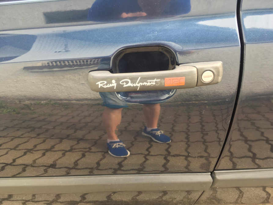 Наклейки на ручки Белая номер 6 светоотражающая с Киев - изображение 6