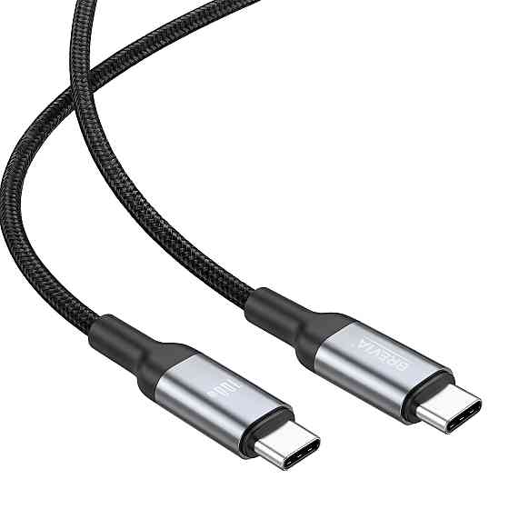 Кабель Brevia Type-C to Type-C 100W 2м, чорний box (57200BCCC1) Львів