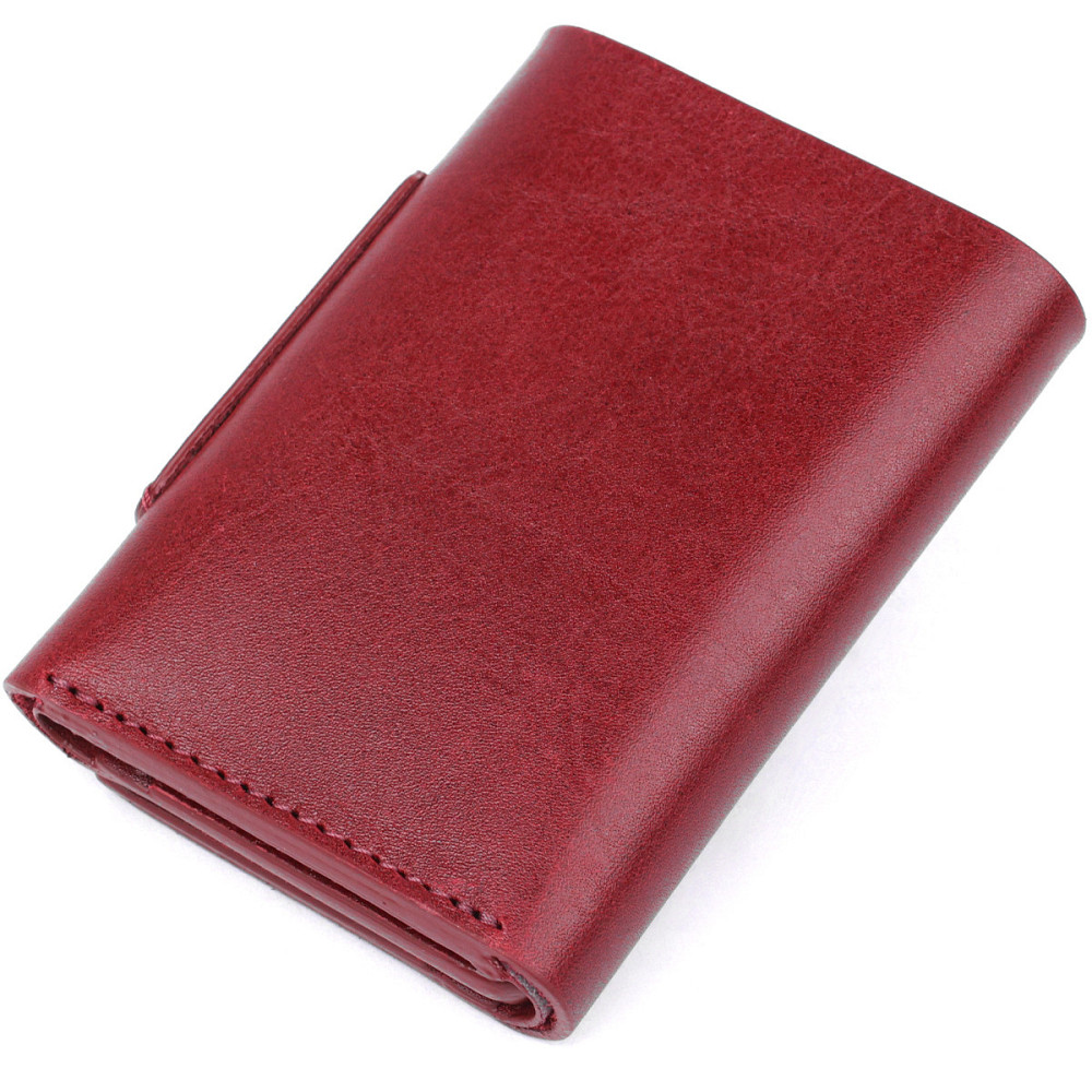 Практичне жіноче портмоне Бордовий (GRANDE PELLE) Київ - фото 6