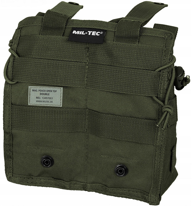 Тактичний подвійний Підсумок під магазини АК/М4/М16 із системою Molle Mil-Tec від Sturm (13497001) Olive Нововолинськ - фото 5