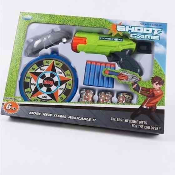 Пистолет бластер на паралонных патронах игрушка Киев