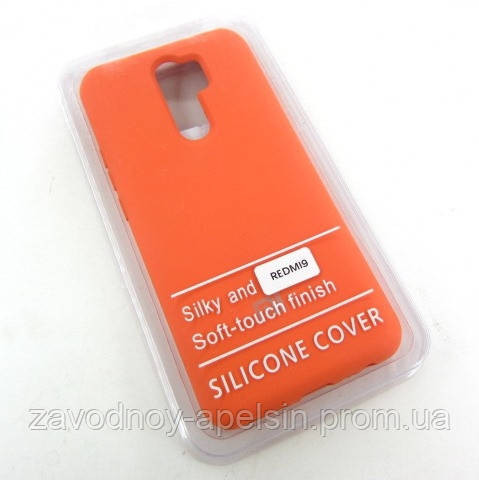 Xiaomi Redmi 9 чохол оранжевий Silicone Cover orange Одеса - фото 3