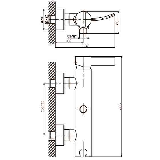 Душовий змішувач Haiba Alaska 003 HB0013 Харків