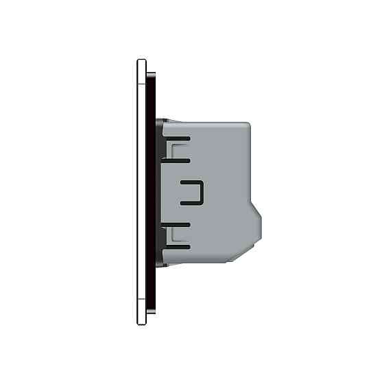 LIVOLO Розумний сенсорний диммер Livolo чорний ZigBee (VL-C7FC1D2Z-2GBP) Коломыя