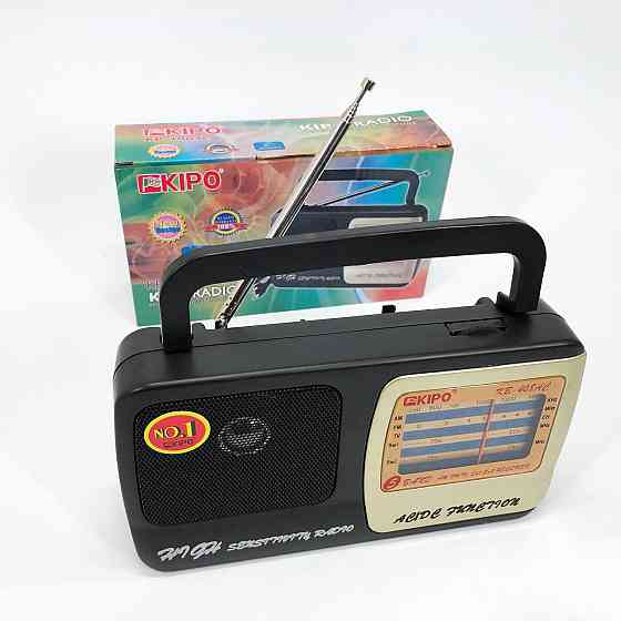 Радиоприемник фм ретро на батарейках KIPO, Портативное радио, Радиоприемник ретро AM FM NJ-35 Львов