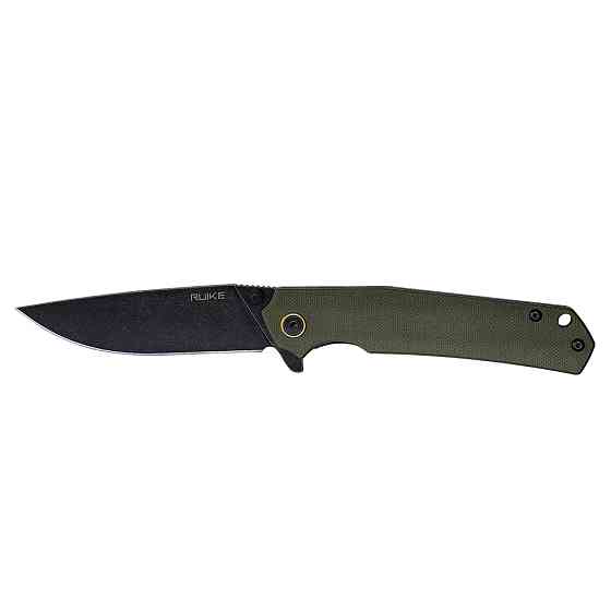 Ніж складаний туристичний Ruike P801-G, (8.6 см) 14C28N / G10 оливковий Киев