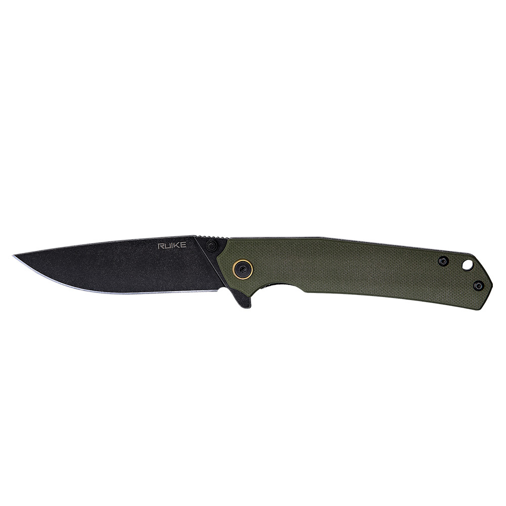 Ніж складаний туристичний Ruike P801-G, (8.6 см) 14C28N / G10 оливковий Киев - изображение 5