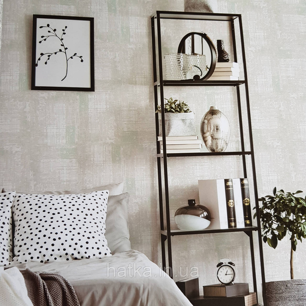 Шпалери метрові вінілові на флізелін Yuanlong Samsara лофт під штукатурку під бетон сірі металік з зеленим Київ - фото 1