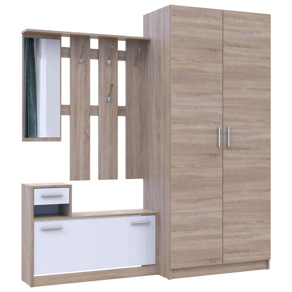 Прихожая Doros Alice и шкаф Promo Дуб сонома (DRS-011387) Львов - изображение 3