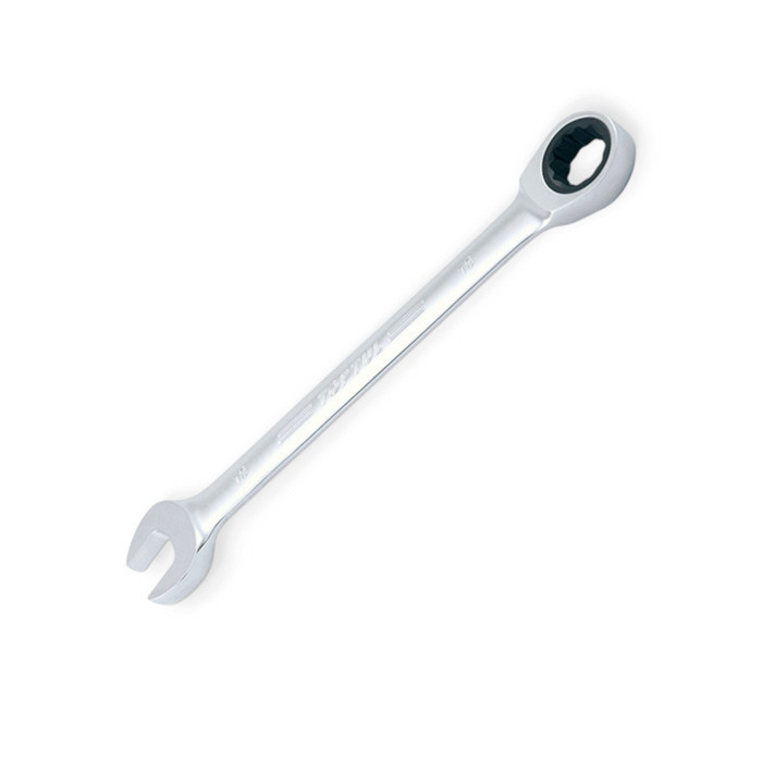 Ключ ріжково-накидний 19мм CrV тріскатковий Мукачево - фото 1