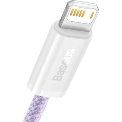 Дата кабель USB 2.0 AM to Lightning 1.0m 2.4A purple Baseus (CALD000405) Вінниця - фото 2