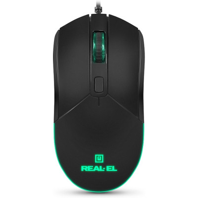 Мышка REAL-EL RM-515 USB Black (EL123200059) Винница - изображение 1