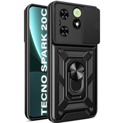 Чохол до мобільного телефона BeCover Military Tecno Spark 20C (BG7n) Black (710685) Вінниця - фото 1