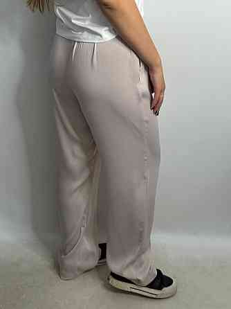 Женские штаны-палаццо из шелка Пудра XS-S Харьков