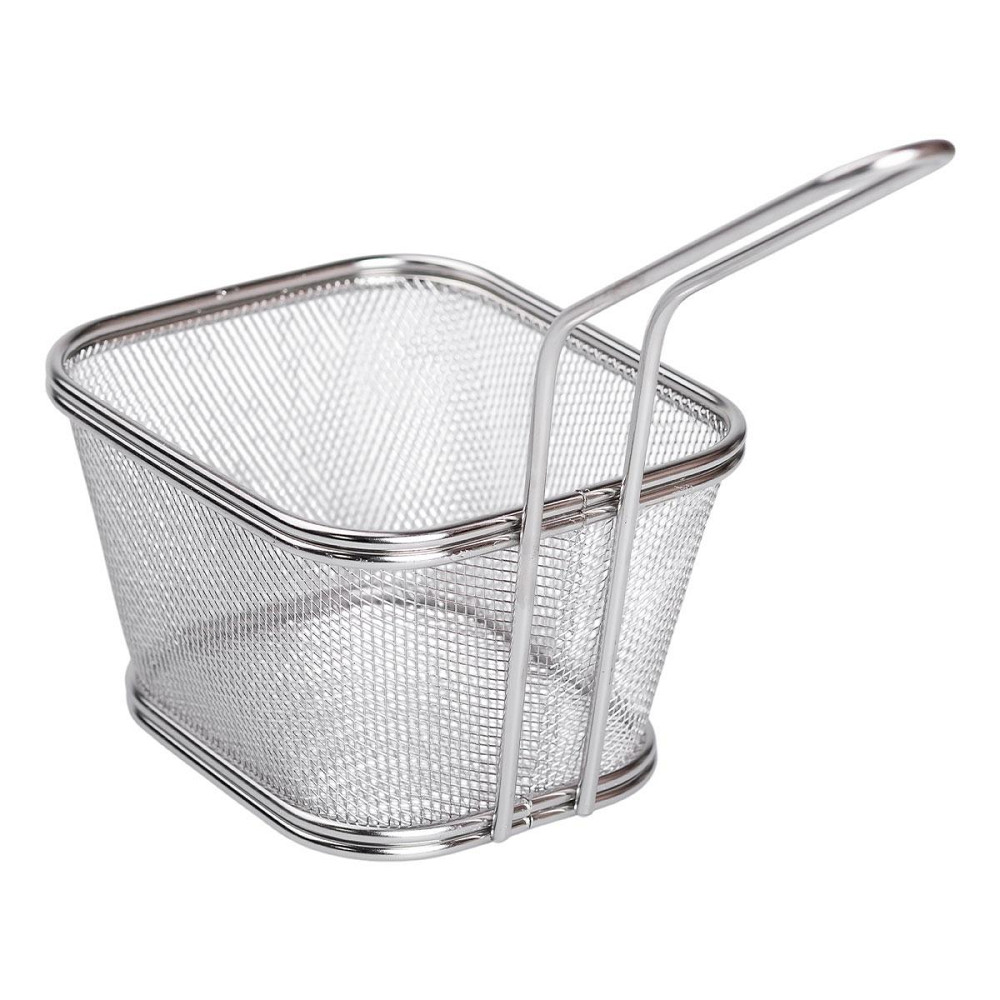 Корзина для фрі та снеків з нержавіючої сталі 13х11х7 см Київ - фото 1