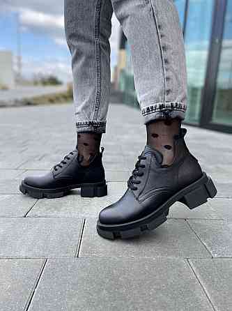 Черевики жіночі GREMMY чорні шкіра натуральна 36-40 (4983) Коломыя