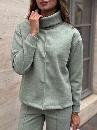 Жіночий стильний костюм двійка  ангора-кашемір. М'ятний, 50/52 Одеса