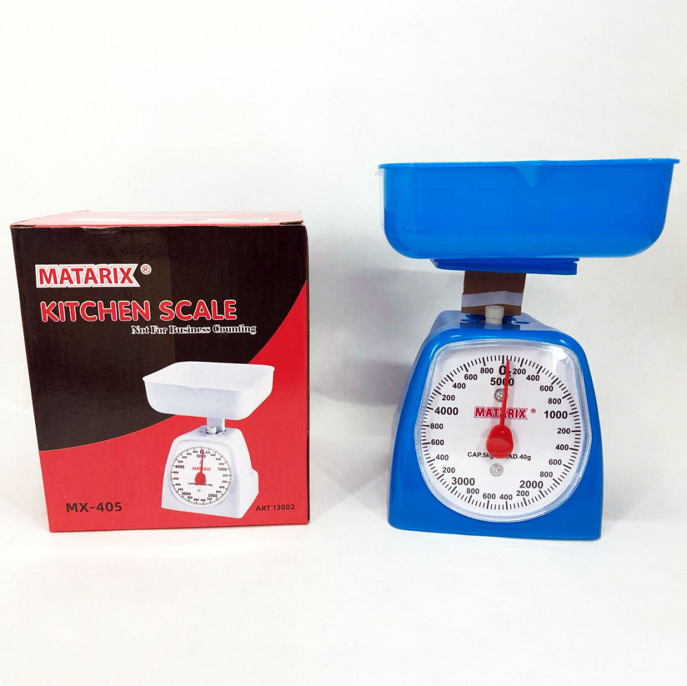 Кухонні ваги для харчових продуктів MATARIX MX-405 5 кг синие, Ваги кухонні для SK-260 маленької ваги Київ - фото 2
