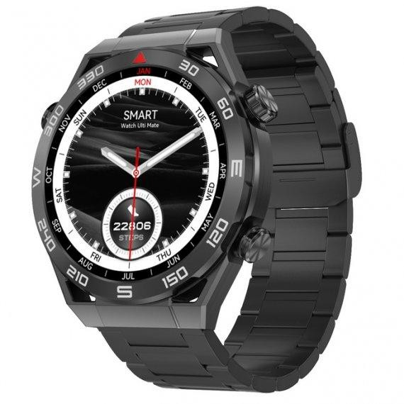 Чоловічий наручний розумний годинник Smart Ultramate з GPS (Black) Вінниця - фото 1