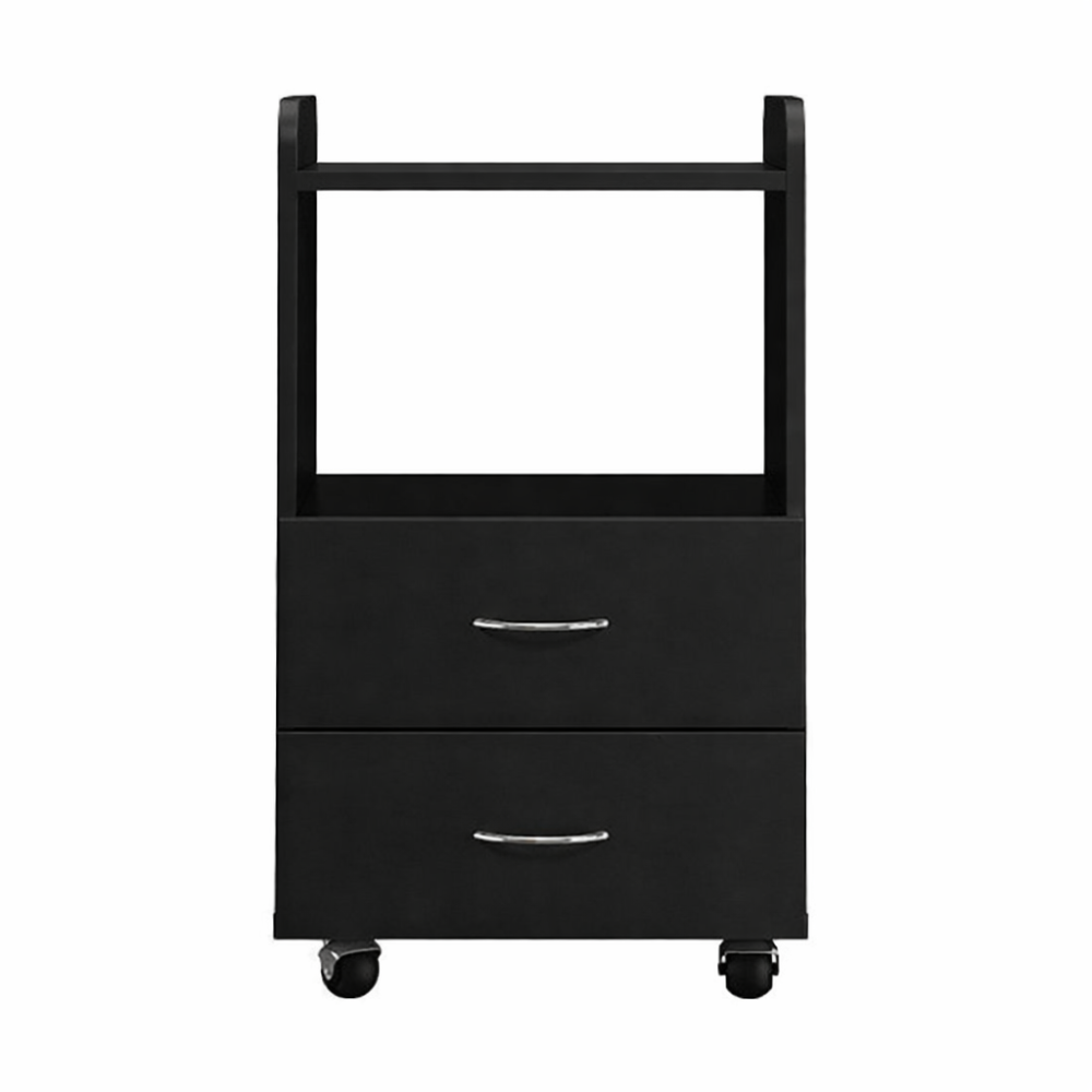 Тумба косметологическая на 2 ящика Эльф 2 (металлические колеса) Черный Киев - изображение 2