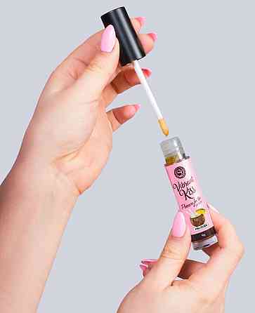 Блеск для губ с эффектом вибрации Secret Play - LIP GLOSS Vibrant Kiss Pina Colada, 6 грамм Sex Aura Киев