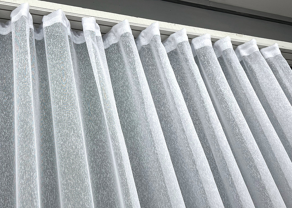 Тюль VR-Textil 1965т Премиум сетка лен дождик Linea Белый 350х270 см (42-1071) Киев - изображение 6