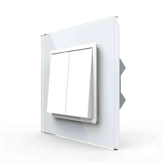 LIVOLO Двоклавішний перехресний вимикач Livolo білий (VL-C7FCMM10A-1WP) Коломия