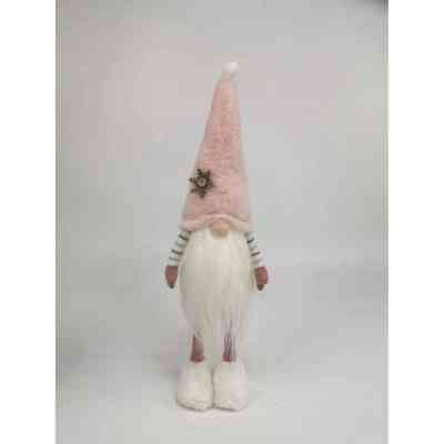 Новорічна фігурка Novogod`ko Гном в рожевому колпаку, 46 см, LED тіло (974634) Вінниця