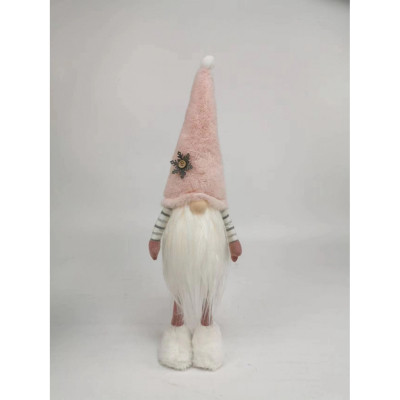 Новорічна фігурка Novogod`ko Гном в рожевому колпаку, 46 см, LED тіло (974634) Вінниця - фото 2