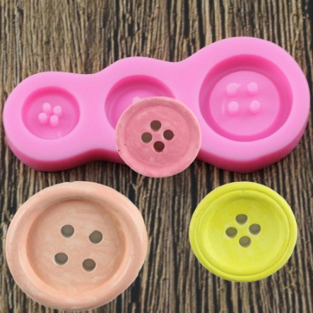 Молд силиконовый Пуговицы 99 на 44 мм розовый Киев - изображение 1