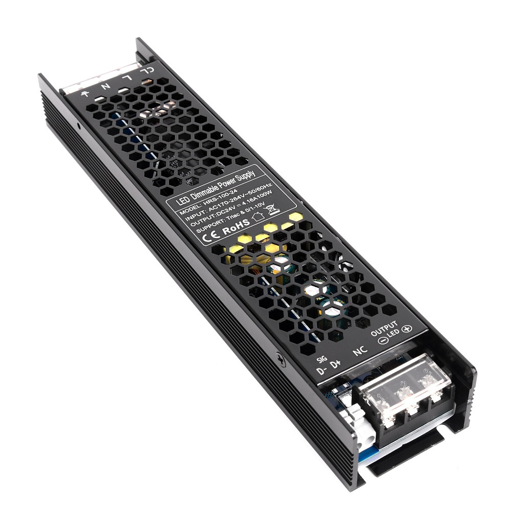 Димований блок живлення DIM IP20 24V 100W TRIAC 0/1-10V (HRS-100-24) Коломыя - изображение 1