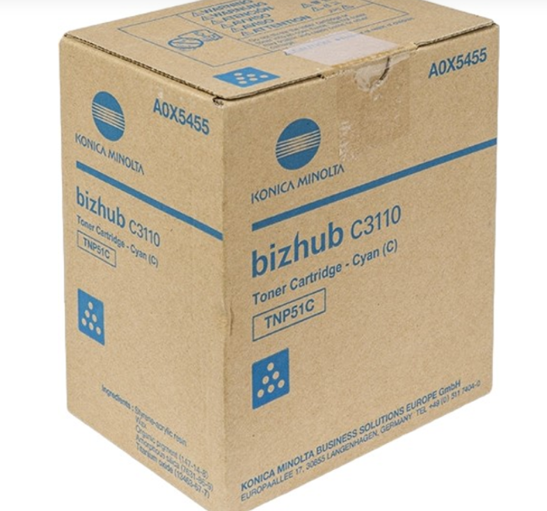 Тонер TNP51C A0X5455 блакитний / cyan Konica Minolta bizhub C3110 Київ - фото 1