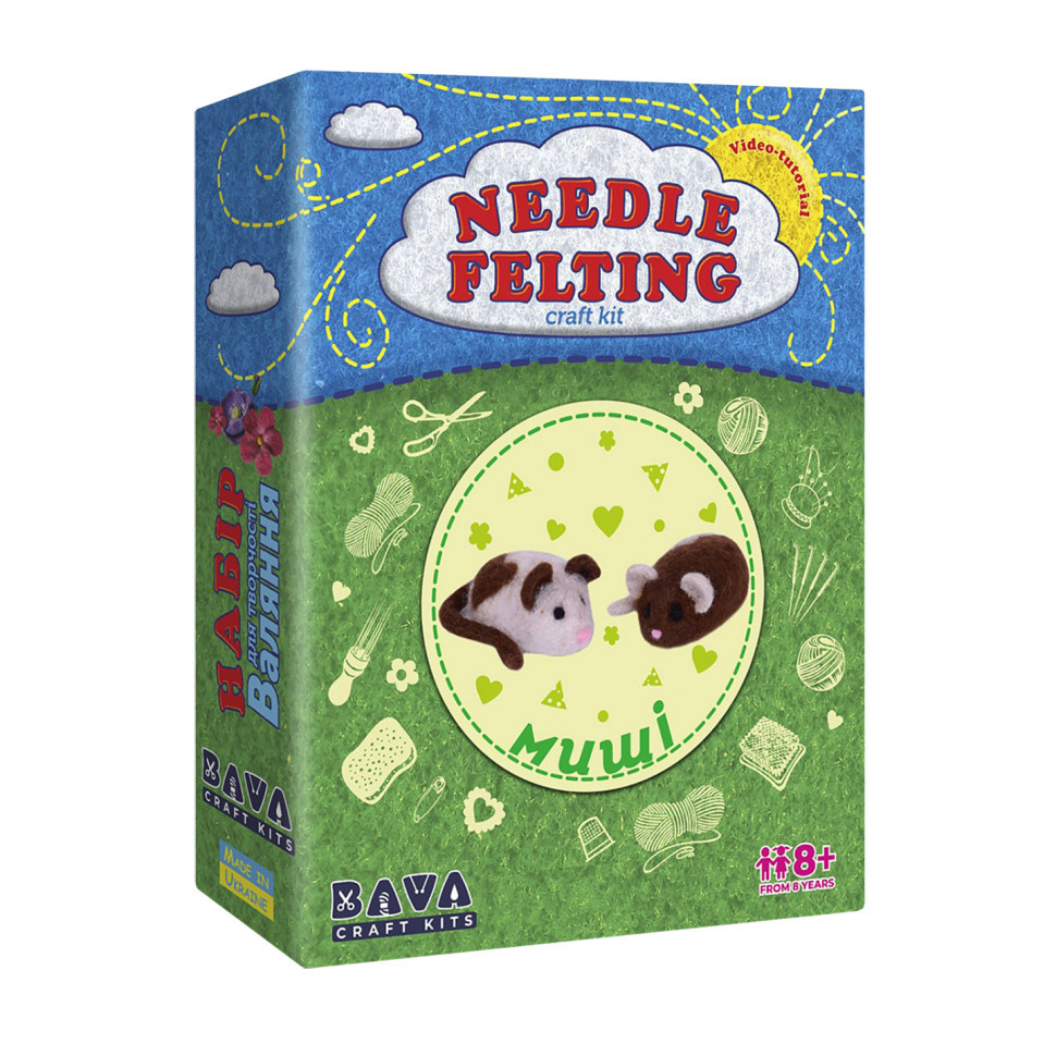 Набір для творчості "Мишки" ВАЛ-009 валяння іграшки Вінниця - фото 1