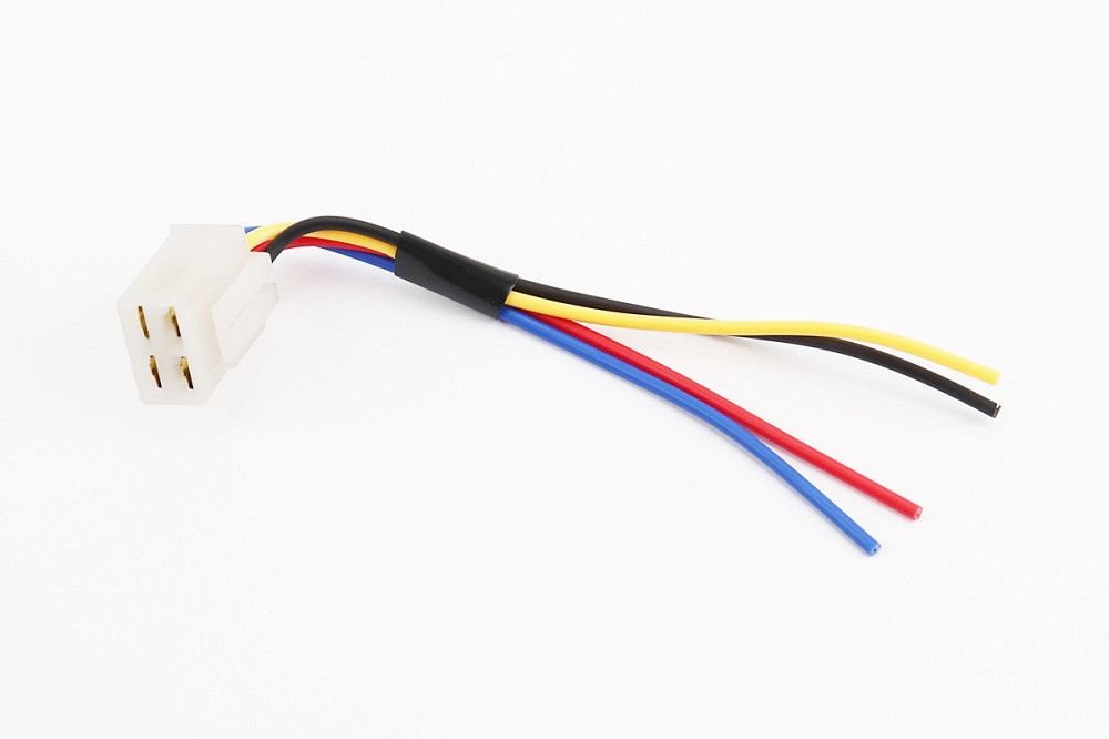 Роз'єм 4 контакту "мама" + 4 дроти (для реле-регуляторів) Київ - фото 1