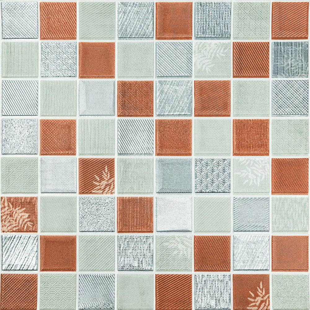 Панель стеновая 3D 700х700х4мм Мозаика коричневая SW-00002012 Днепр - изображение 1