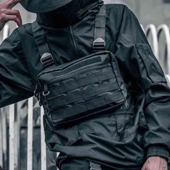Тактична сумка для чоловічих завдань, Сумка чоловіча чорна через плече, Тактична UR-181 сумка сумок Київ