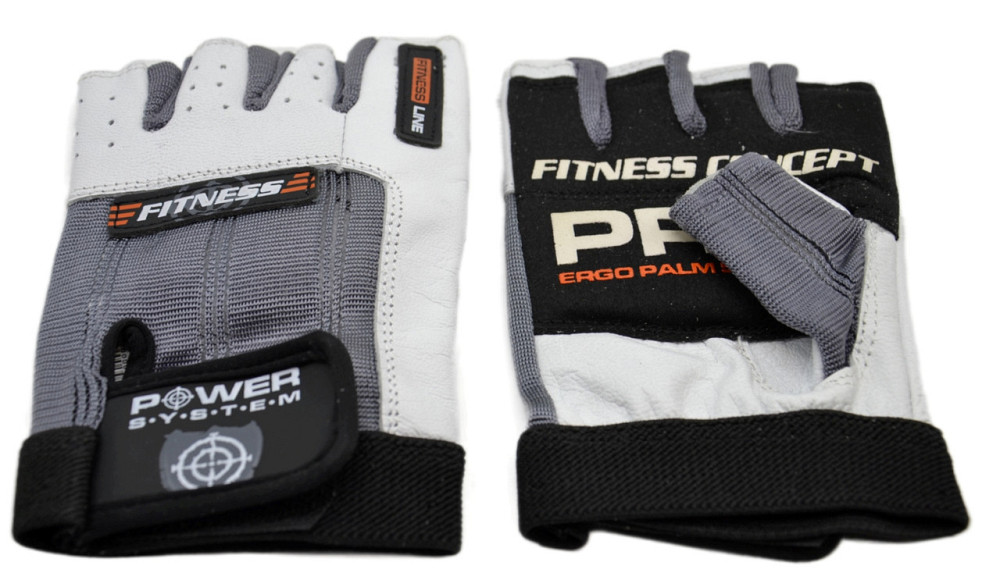 Рукавички для фітнесу Power System PS-2300 Fitness Grey/White M Каменское - изображение 4