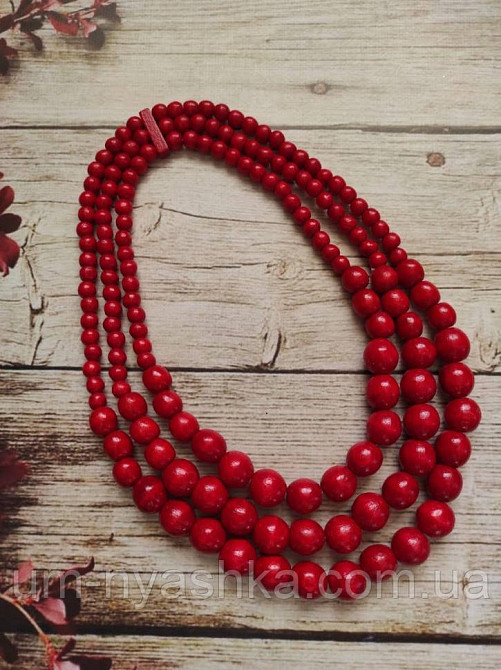 Намисто дерев'яне жовте Кривий Ріг - фото 5