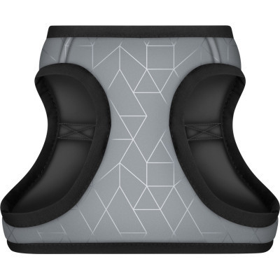 Шлей для собак WAUDOG Clothes с QR-паспортом ХS2 серая (2927) Винница - изображение 2