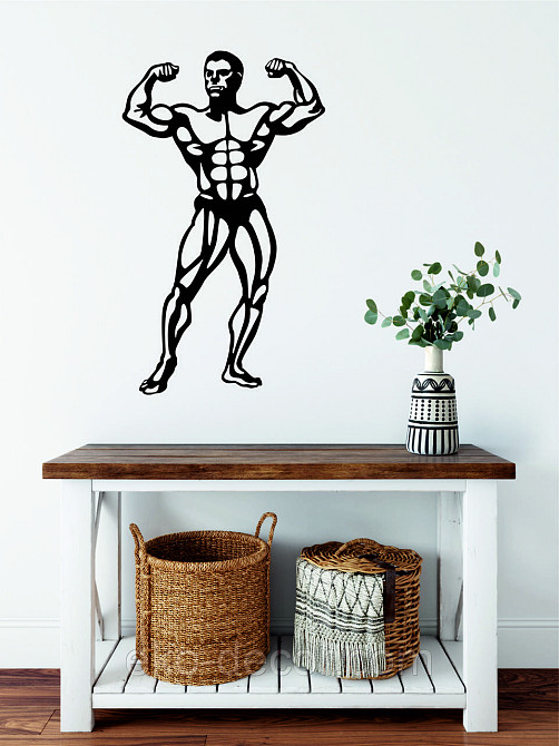 Декоративне настінне Панно «Бодібілдер», Декор на стіну Київ - фото 7