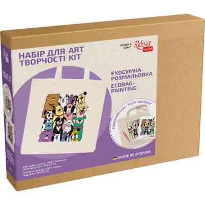 Набір для творчості Rosa Talent екосумка-розмальовка, Dogs 38х42см (4823098538400) Вінниця