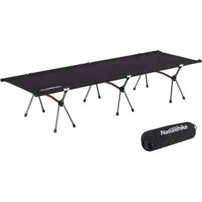 Раскладушка Naturehike NH19JJ006 Black (6927595740606) Винница