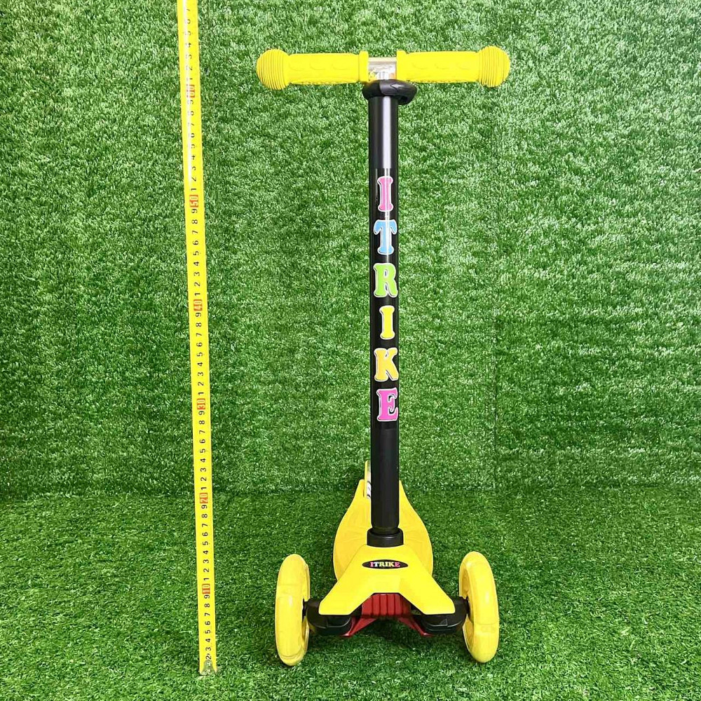 Самокат триколісний iTrike MAXI з підсвічуванням коліс Жовтий (JR 3-003-Y) Чернігів - фото 4