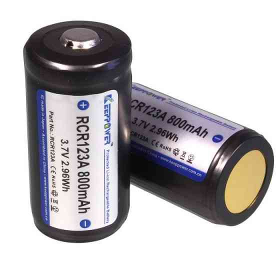 Акумулятор Keeppower 123 (RCR123A) 800 mAh 3.7V (з захистом) Вінниця