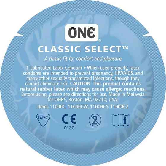 Набір презервативів ONE Classic Select MSM Collection, 100 шт, гладенькі, зі змазкою, паковання-тубус Sex Aura Київ