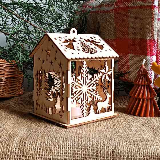 Різдвяний ліхтарик для святкового подарунку 14 см Ірпінь