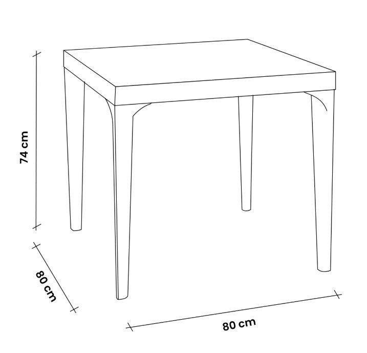 Стіл для саду пластиковий BICA Dallas, коричневий Київ - фото 6