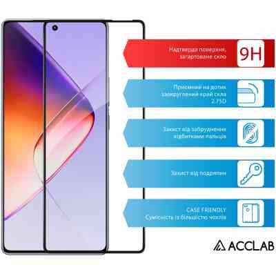 Скло захисне ACCLAB Full Glue Infinix Note 40 4G Black (1283126594885) Вінниця