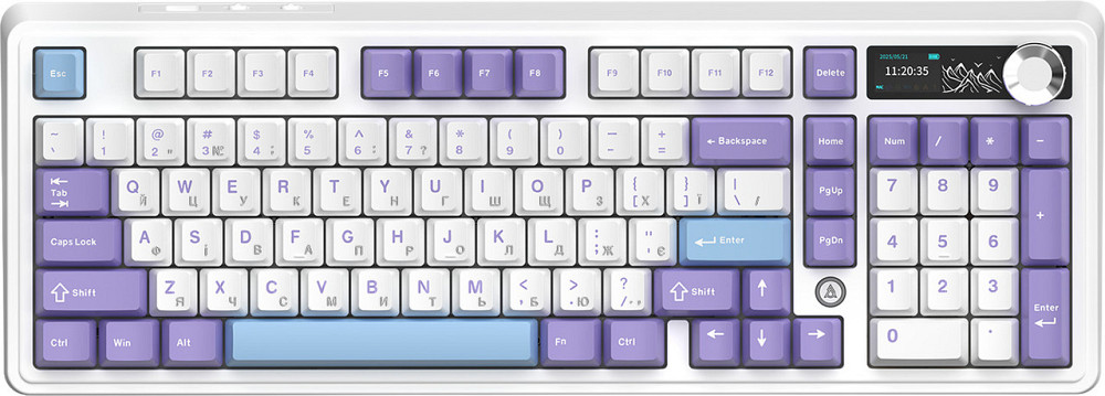 Клавіатура бездротова Ajazz AK980 V2 Maillard Switch White (AK980-V2-M-PWB) ( 21158 ) Харьков - изображение 18